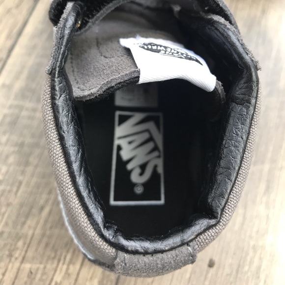 VANS SK8-MID Reissue V  Canvas Suede Charcoal Kids - Picture 6 of 7